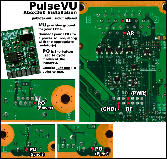 PulseVU MOD beszerelése Xbox360-ba